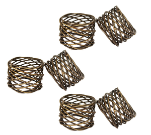 แหวนผ้าเช็ดปากผู้ถือโลหะทองอาหารค่ำ - Product Image 1