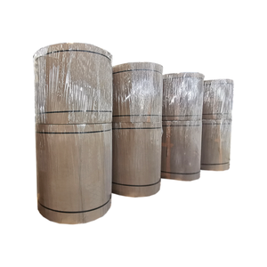 Rollo de papel negro para fabricación de papel higiénico, tablero de núcleo marrón sin revestimiento, 450 GSM, tubos textiles - Product Image 1