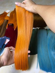 Perruques de cheveux bruts vietnamiens 2023, la meilleure qualité avec les cheveux vietnamiens 100% vierges de couleur orange - Product Image 5