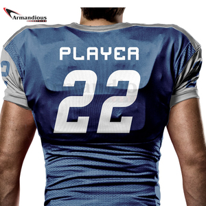 Maillot d'entraînement de football américain sur mesure Unifoms ensembles pour jeunes adultes avec pantalon respirant grande taille cousu style uni - Product Image 6
