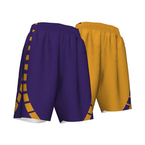 Pantalones cortos de baloncesto de doble malla con bordado OEM de moda al por mayor para hombre, con logotipo personalizado. - Product Image 1