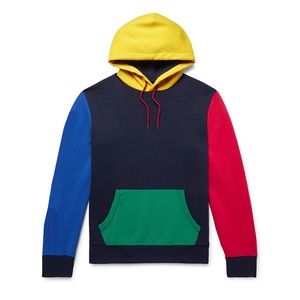 Sweat à capuche pour homme en coton/polaire de haute qualité avec impression numérique à blocs de couleur, design personnalisé, respectueux de l'environnement - Product Image 4