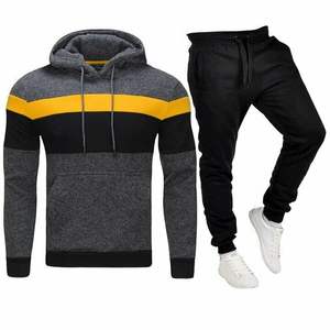 Chándal deportivo unisex con logotipo personalizado transpirable de algodón y poliéster de talla grande secado rápido con capucha estilo informal temporada otoño Plus XL - Product Image 1