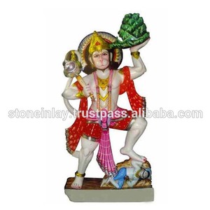 Statue du Dieu Hanuman ji en marbre indien pur - Product Image 1