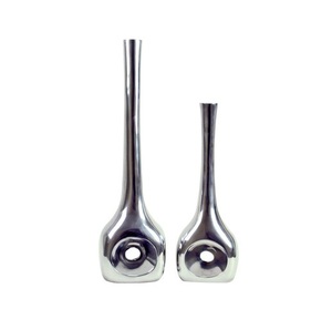 Haute Qualité En Métal Fleur Vase Meilleure Qualité À La Main Designer Fleur Titulaire Nickelé En Gros Fantaisie Fleur Vase - Product Image 1