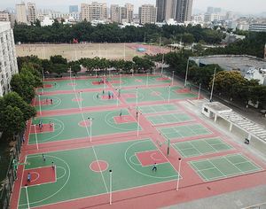 <span class=keywords><strong>Precio</strong></span> barato 2mm acrílico <span class=keywords><strong>pintura</strong></span> de poliuretano de la cancha de baloncesto al aire libre - Product Image 6