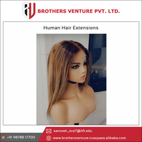 Precio más bajo 100% Extensión de cabello humano virgen sin procesar-Pelucas disponibles en diferentes colores de cabello virgen puro crudo