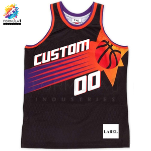 Maillots de basket-ball unisexes personnalisés en gros - Respirants, anti-UV, séchage rapide avec nom d'équipe personnalisé - Product Image 1