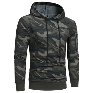 Sudadera con capucha de algodón 100% de gran tamaño para hombre, Top de ganchillo con cuello levantado de lana completa, diseño personalizado bordado en diferentes colores - Product Image 4