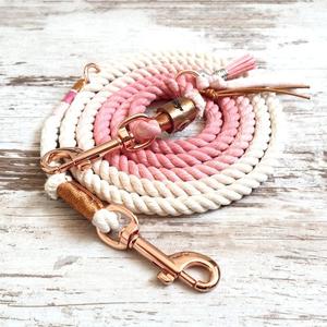 ของขวัญสีพาสเทลสำหรับสุนัขของคุณทำด้วยมือของขวัญสำหรับเจ้าสาวทำจากผ้าฝ้ายธรรมชาติสำหรับสุนัขของคุณพร้อมตะขอเกี่ยวโรสโกลด์ - Product Image 1
