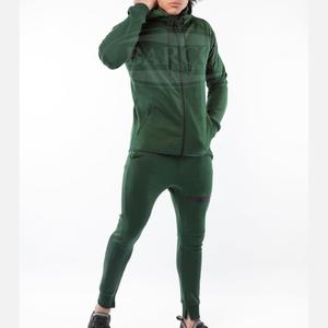 Chándal OEM personalizado para hombre, tela polar de alta calidad, 100% algodón, talla XXL, temporada de invierno, chándal para correr, logotipo con cremallera completa - Product Image 1