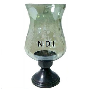 Bodas o fiesta de Navidad decoración artículo candelabro lámpara con pantalla de cristal - Product Image 6