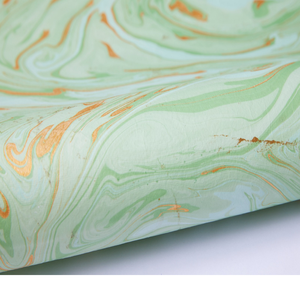 Papier imprimé personnalisé à personnaliser, fait à la main en marbre, disponible en plusieurs couleurs, sur chiffon en coton - Product Image 1