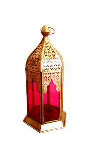 Lanterne à bougie marocaine vintage de qualité supérieure petite conception de verre en métal pour la décoration de la maison Logo personnalisable pour Noël - Product Image 6