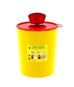 7,5 LT Sharp Container Disposable Medical Waste Safety Box For Infectious Needles