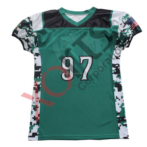 USA Design fabriqué en usine Design personnalisé sublimé uniforme de football américain vierge avec maillots et shorts rembourrés - Product Image 3