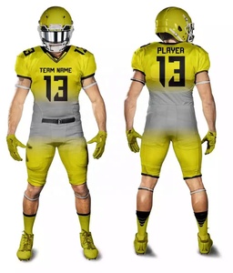 Tenues de football américain grande taille respirantes, nouveau design estival, maillot sublimé brodé, vente en gros, manches courtes - Product Image 1