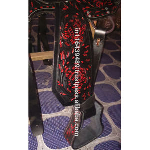 Sillas de montar occidentales de cuero de color rojo occidental; dólar 65 tamaño 14 15 16 17 18 - Product Image 4