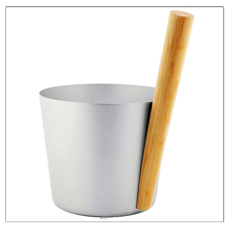 Aluminum Sauna Bucket Aluminum Spa Bucket for sauna room Sauna Accessories