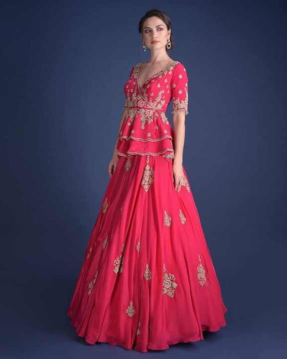 CROP TOP SKIRT bridal lehenga 