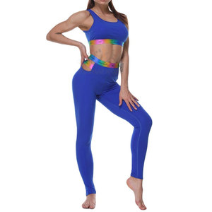 Sans couture fille Entraînement Gym Soutien-Gorge De Sport et Leggings Vêtements Ensembles - Product Image 1