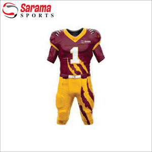 Uniforme de fútbol americano Nuevo estilo Camisetas de fútbol americano para jóvenes Poliéster de secado rápido personalizado, - Product Image 1