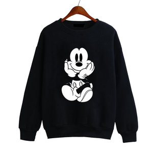 Venta al por mayor de los hombres O-cuello de punto Sudaderas de manga larga Streetwear con forro de algodón para el invierno - Product Image 5