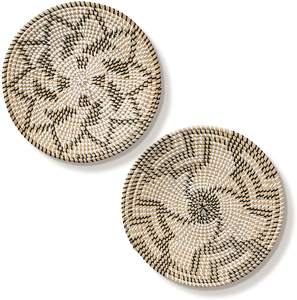 Whism — panier mural en tissu imprimé jonc de mer, style boho, pour décoration, fait à la main - Product Image 6