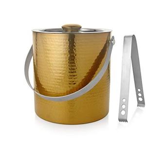 Premium Small Stainless Steel LED Double Wall Ice Bucket Insulated Barware Cooler for Home Hotel Restaurant - Product Image 2