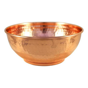 Tazón para Servir Ensaladas de Frutas de Cobre Puro, Color Blanco, Vajilla Más Vendida, Tazón Redondo para Servir Alimentos a Bajo Precio - Product Image 3