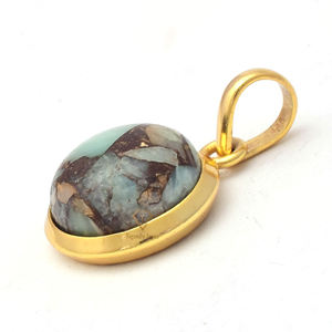 Amazonita cobre 925 colgante de plata esterlina hecho a mano piedra preciosa plata sólida colgante minimalista princesa colgante de piedras preciosas naturales - Product Image 4