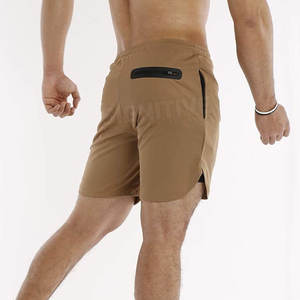 Pantalones Cortos Deportivos para Hombre de la Mejor Calidad, Cintura Elástica, Estilo Informal para Gimnasio, de Lona, Algodón Liso Teñido, con Logotipo, para Invierno - Product Image 6