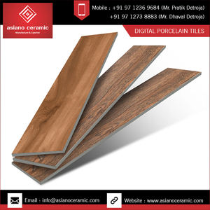 กระเบื้องพอร์ซเลนลายไม้สีเทาอ่อนอินเดีย คอร์สัน ขนาด 200x1200 มม. สำหรับห้องประชุมและโรงแรม - Product Image 2