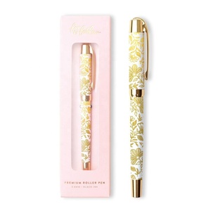 Xung Quanh 360 Đầy Đủ In Bút Bi Thanh Lịch Xinh Đẹp Tùy Chỉnh Thiết Kế Hoa Kim Loại Con Lăn Bút - Product Image 3