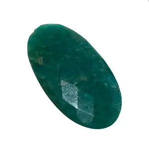 Dyed Emerald Green Color Faceted Stone Loose Cut-stone For Jewelry connecters