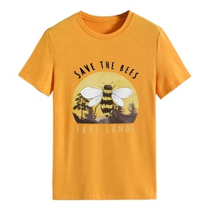 เสื้อยืดคอกลมแขนสั้นสำหรับผู้หญิงทรงปกติพิมพ์โลโก้คอกลมผ้าฝ้าย100% เป็นมิตรต่อสิ่งแวดล้อมออกแบบได้ตามต้องการ - Product Image 3