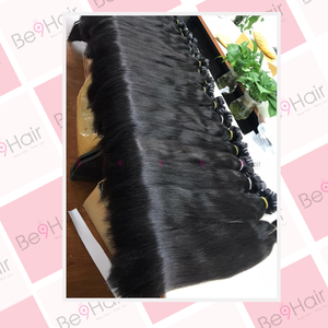 Extensions de cheveux humains lisses et raides, 18 pouces, haute qualité, pour la confection de perruques en cheveux naturels - Product Image 2