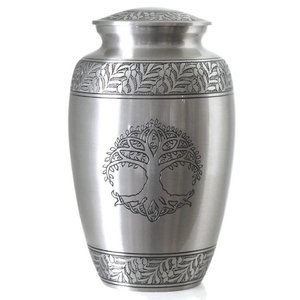 Mini urna de recuerdo de aluminio y plata de primera calidad para cenizas - Product Image 3