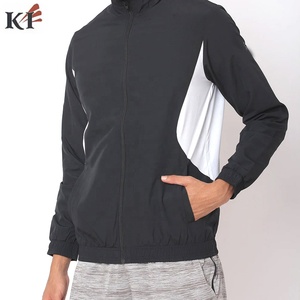KEVEN IMPEX Classic Comfortable Eco-Friendly Reversible Breathable Windproof Canvas Stand Collar Front Logo Sport Jacket Men - Product Image 2