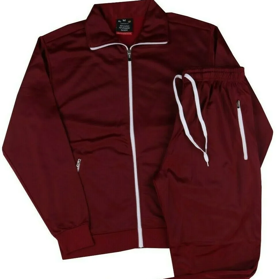 Conjunto de vestimenta de corrida para homens, conjunto de traje masculino de jogging personalizado, com capuz, calças de suor, de tamanho grande
