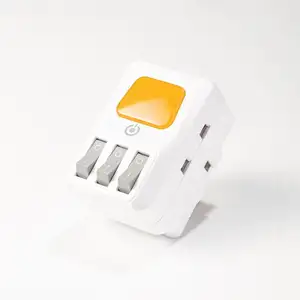 3 individual interruptor controlado três plugues REINO UNIDO plugues múltiplos 13 UM adaptador com certificado CB