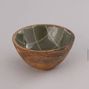 มะม่วงขัดไม้ตกแต่งชามชุดด้วยเครื่องใช้ในอินเดียไม้เสร็จสิ้นสำหรับตกแต่งบ้าน - Product Image 5