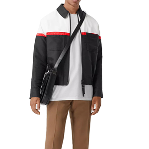 Vestes d'hiver pour hommes personnalisées OEM sans col design à fermeture éclair respirant coupe-vent réversible - Product Image 2