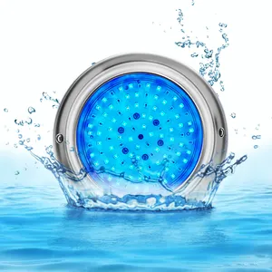 Refined IP68 12VAC Led Wall Mounted RGB 316L Stainless Steel Underwater Lights 6W 10W 15W LED Swimming Pool Piscine Light Lampe