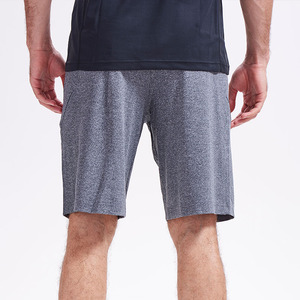Shorts de sport pour homme, bleu uni, à séchage rapide, avec cordon de serrage et poches, décontractés, mi-longs, taille mi-haute, en Spandex et Polyester - Product Image 4