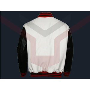 Bulk Baseball Varsity <b>Jacket</b> Faux <b>Leather</b> Sleeves and <b>Leather</b> Patch logo Letterman <b>Jacket</b> Unisex <b>Brown</b> Varsity <b>Jacket</b> - Product Image 6