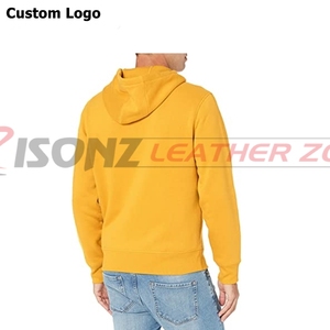 Los nuevos hombres de la moda de otoño e invierno con capucha calle larga manga suelta Color sólido con capucha blusa Casual - Product Image 3