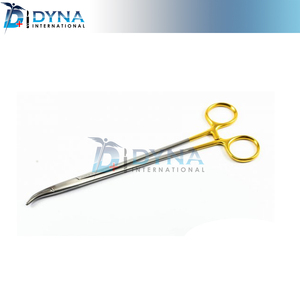 Pinzas quirúrgicas Clark Artery Forceps curvadas de 23 cm, color dorado TC, para sutura - Product Image 3