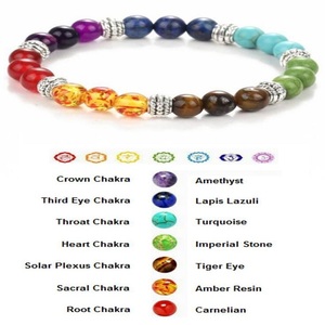 Bracelet en pierres naturelles 7 Chakra, vente en gros de perles, modèle 2020 - Product Image 2