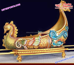 Elegante Doli de Madera de Teca Tallada para la Entrada de la Novia en Bodas, Ligero y Ideal para Eventos de Boda - Product Image 3